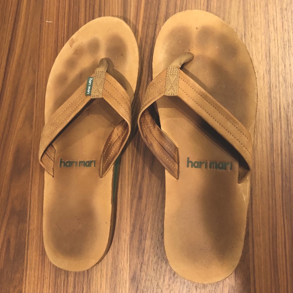 Men’s Hair Mari Leather Flip Flops size 10.5